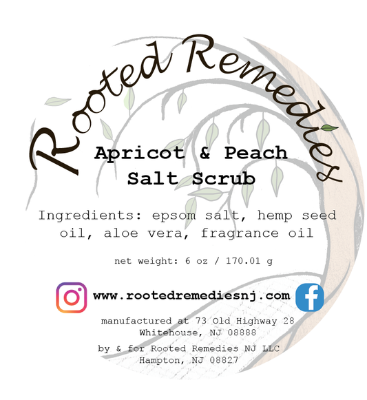 Apricot & Peach Salt Scrub